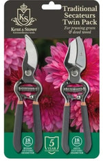 Kent & Stowe Traditional Bypass & Anvil Secateurs 8 inch